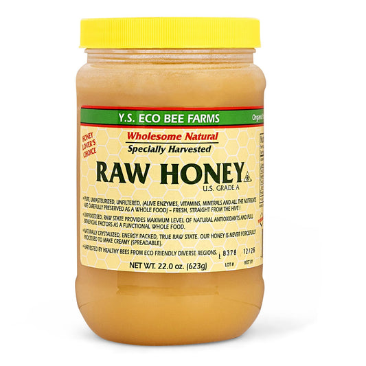 Y.S. Eco Bee Farms Raw Honey - 22 oz, Packed by Ilios