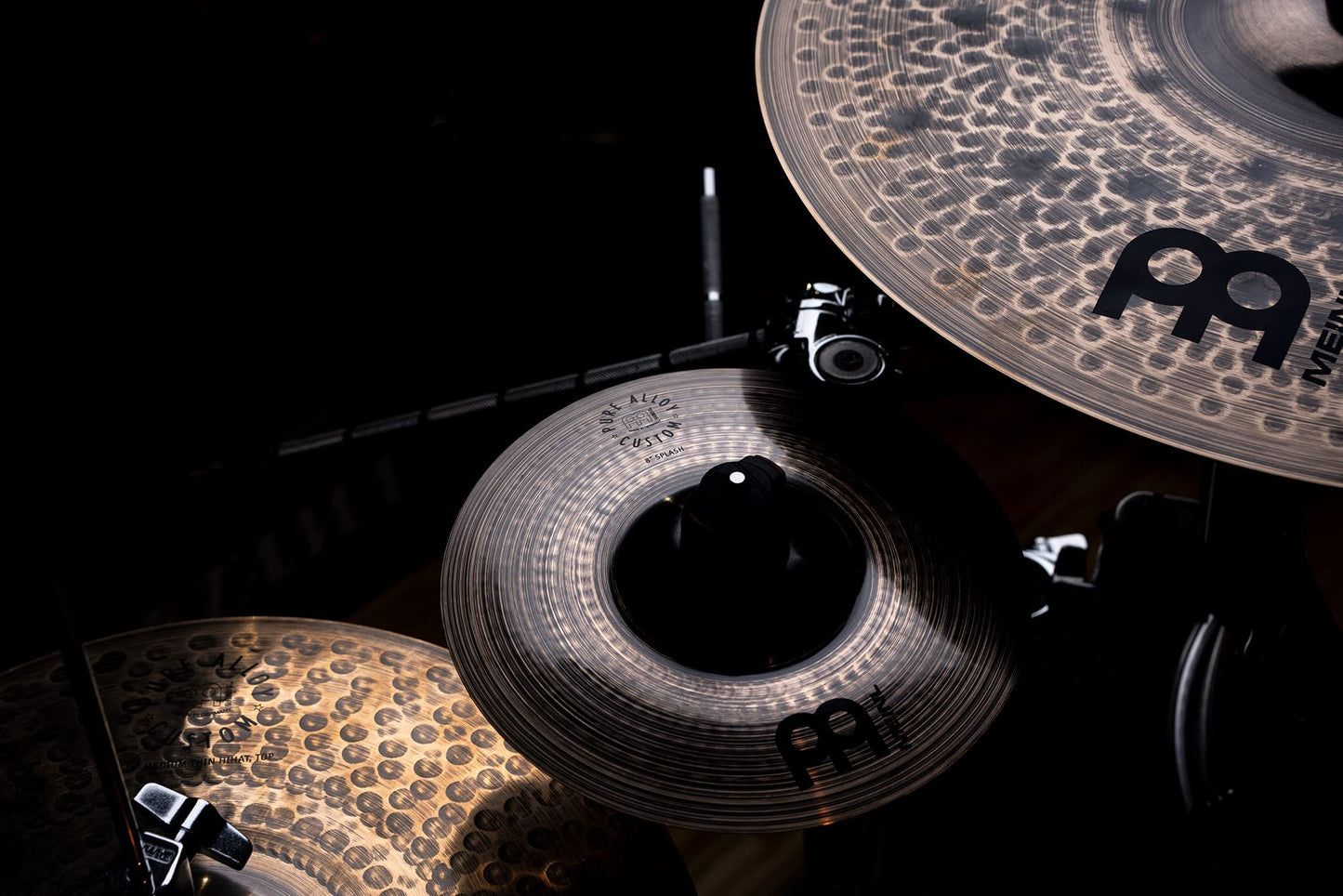 Meinl Cymbals Pure Alloy Custom 8" Splash — Smoked Bronze/Brilliant Finish — Made in Germany, 2-Year Warranty (PAC8S)