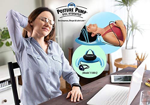 Posture Pump® Neck Exercising Cervical Spine Hydrator Pump | Relieves Neck Pain Stiffness | Neck Pain Relief Posture Control (Single Air Cell Model 1100-S)