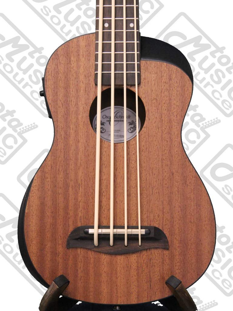 Oscar Schmidt OUB200K Comfort Series Bass Ukulele with Preamp, Volume, Bass and Treble Controls - Natural