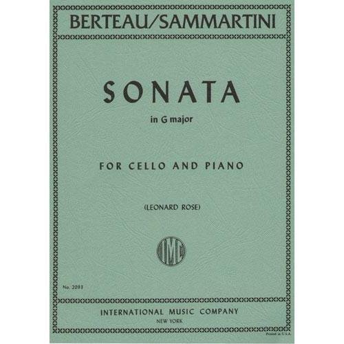 Berteau/Sammartini - Sonata in G Major for Cello and Piano - Arranged by Rose - International