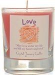 Crystal Journey Herbal Magic Glass Filled Votive Soy Candle - Love