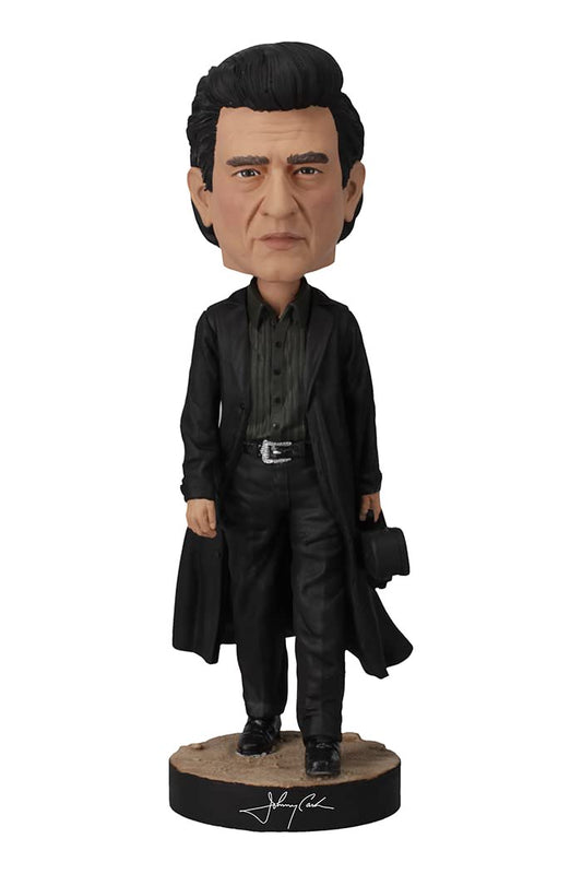 Royal Bobbles Johnny Cash The Man in Black Collectible Bobblehead Statue - 7.8 Inches Tall - Premium Polyresin Figure