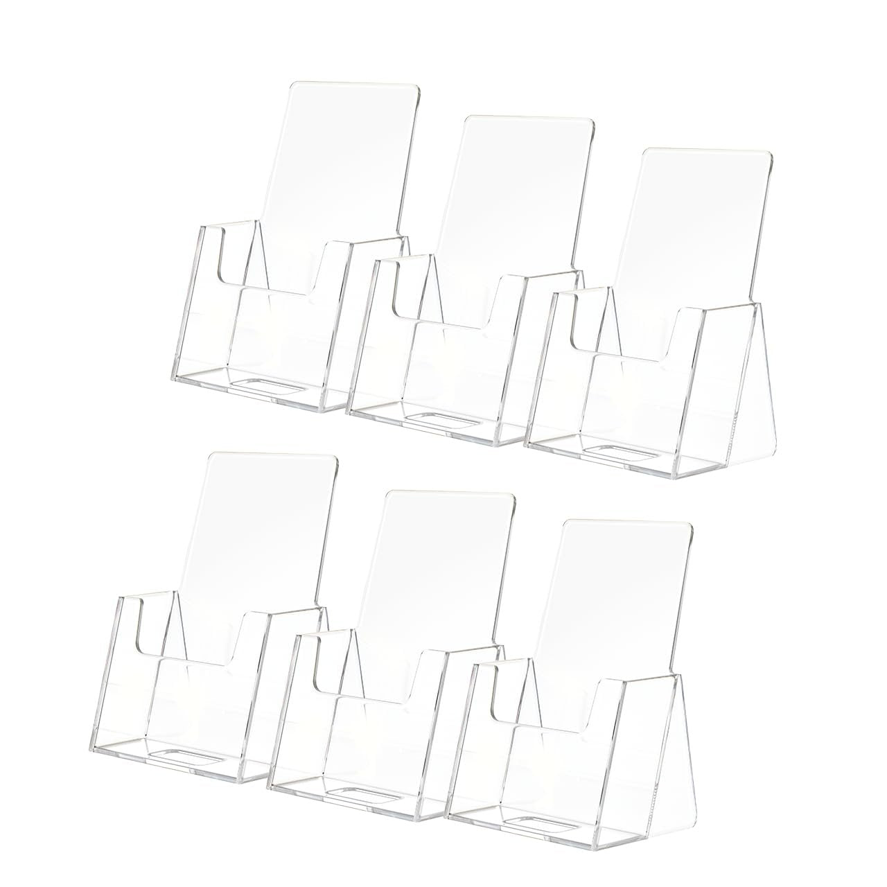 Marketing Holders 2 Pack Vertical Business Card Holder Desktop Display for 2" x 3.5" Appointment and Contact Cards at Medical and Dental Offices Lightweight Clear Acrylic Take A Card Display