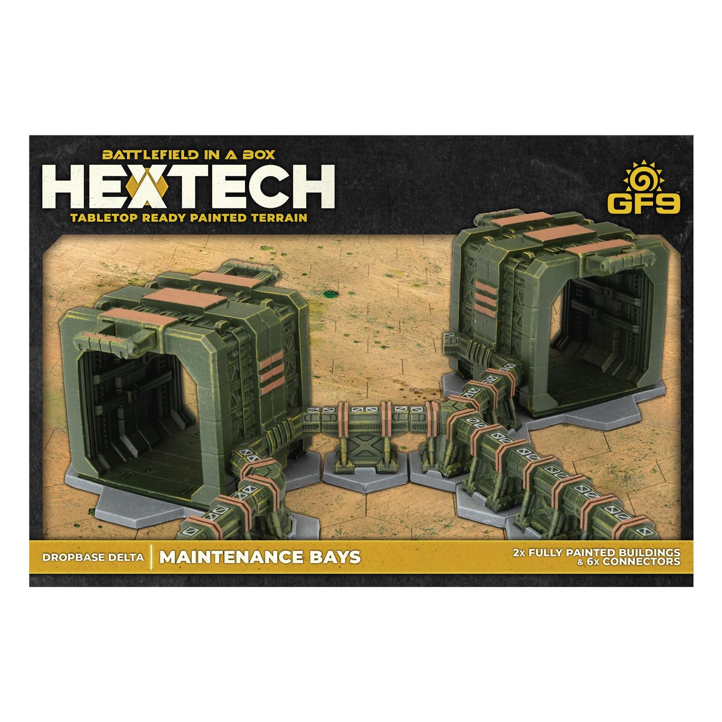 Gale Force Nine Hextech: Battlefield in a Box - Maintenance Bays, Green, HEXT24