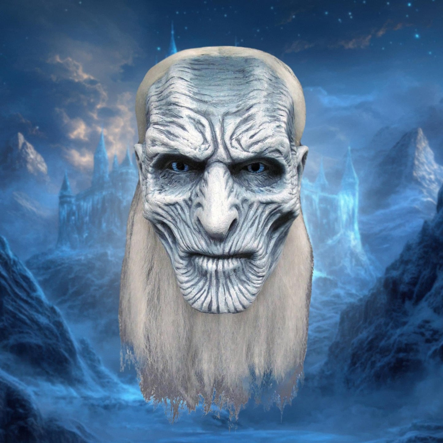 Trick Or Treat Studios Game of Thrones White Walker Full Latex Mask Adult Costume Accessory