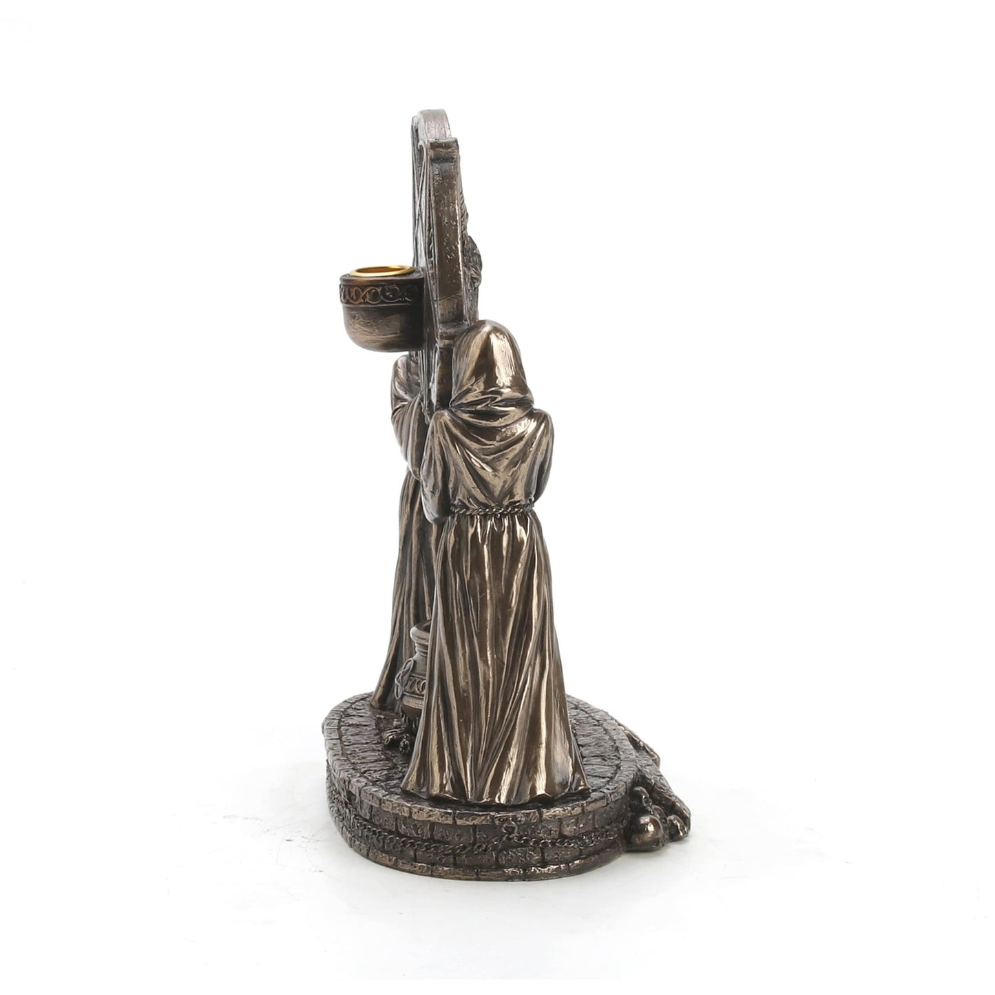 Veronese Design 7 1/4" Sigil of Baphomet Occult Altar Backflow Incense Burner Resin Sculpture Bronze Finish