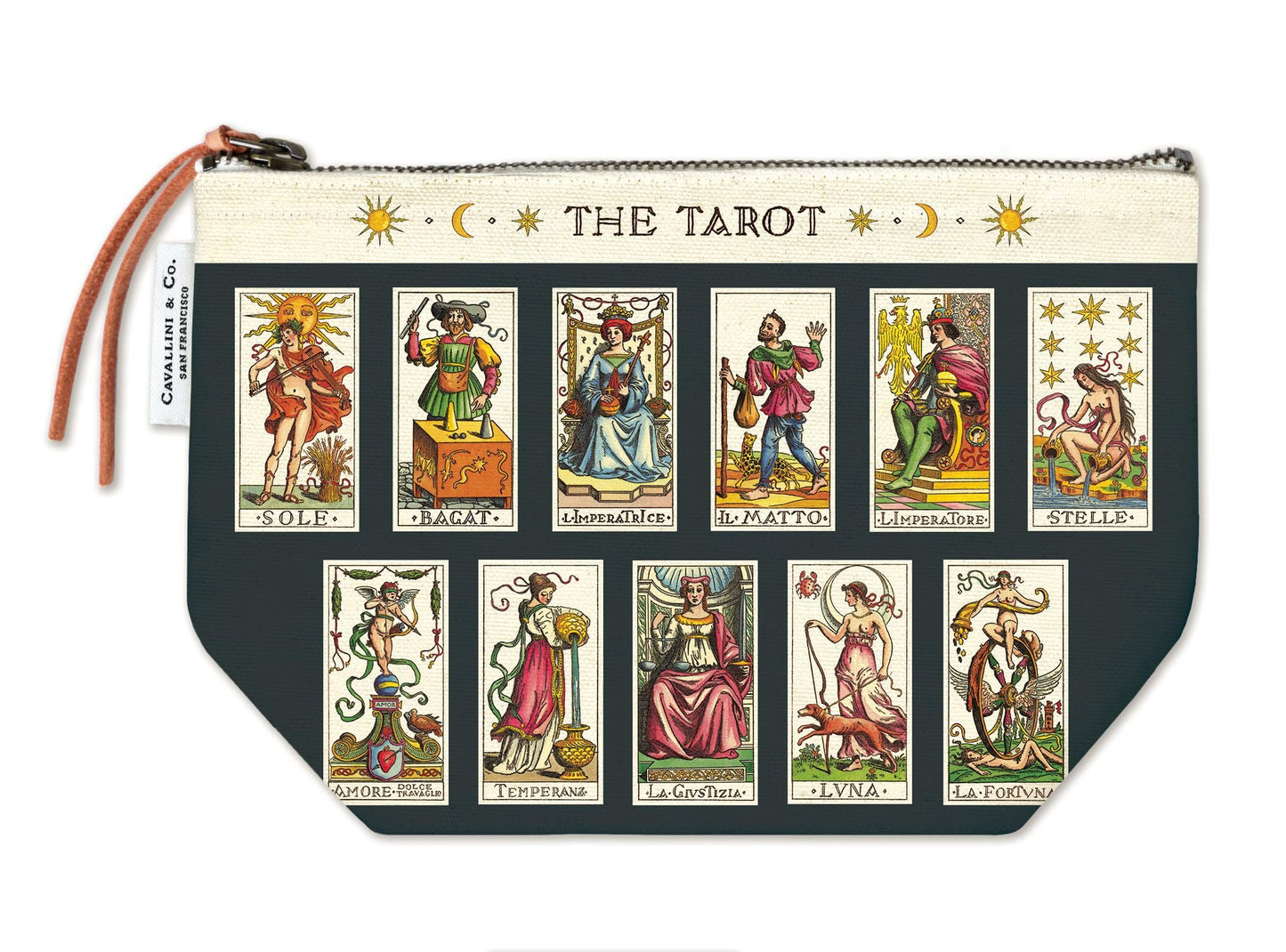 Cavallini Papers & Co. Tarot Vintage Pouch, Multi