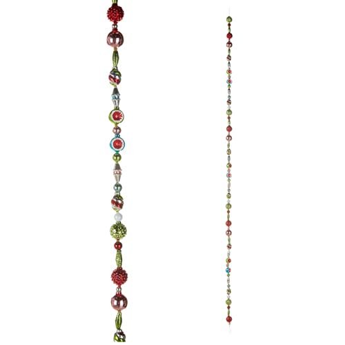 RAZ Imports Vintage Garland, 7-Foot Length, Glass