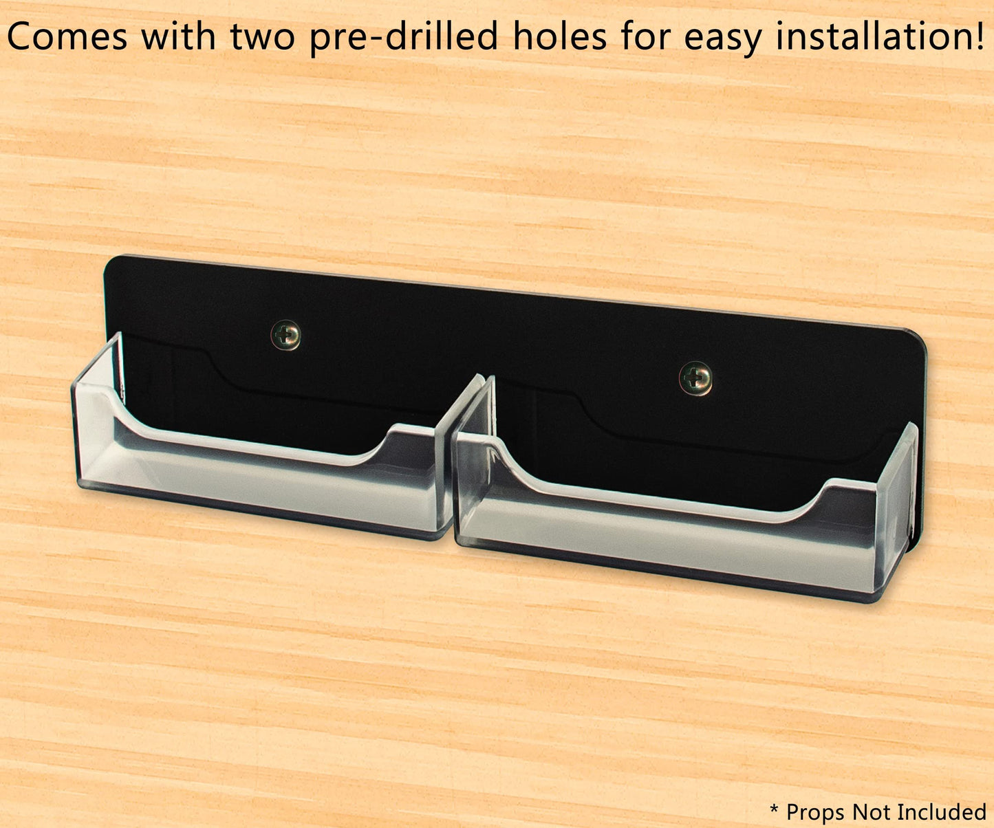 Marketing Holders Multi Pocket Wall Mount Business Card Holder Rack Acrylic