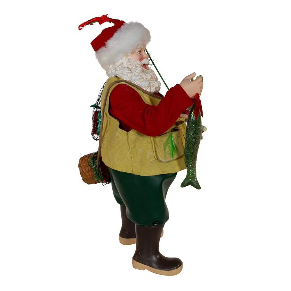Kurt Adler 10.5-inch Fabriché™ Fisherman Santa