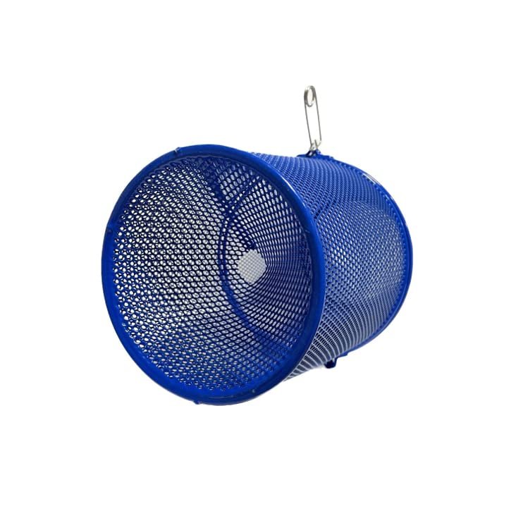 Minnow, Crawfish Trap 1/4" mesh, Blue Coated, Heavy Duty Metal, 16.5" Long, Catch All Minnow for Bait.