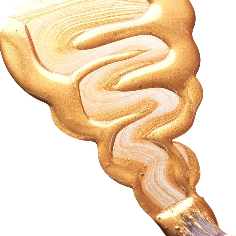 High Flow Acrylics by GOLDEN, Iridescent Copper (Fine), 4 fl. oz. Bottle, Professional Acrylic Paint, Semi-Opaque
