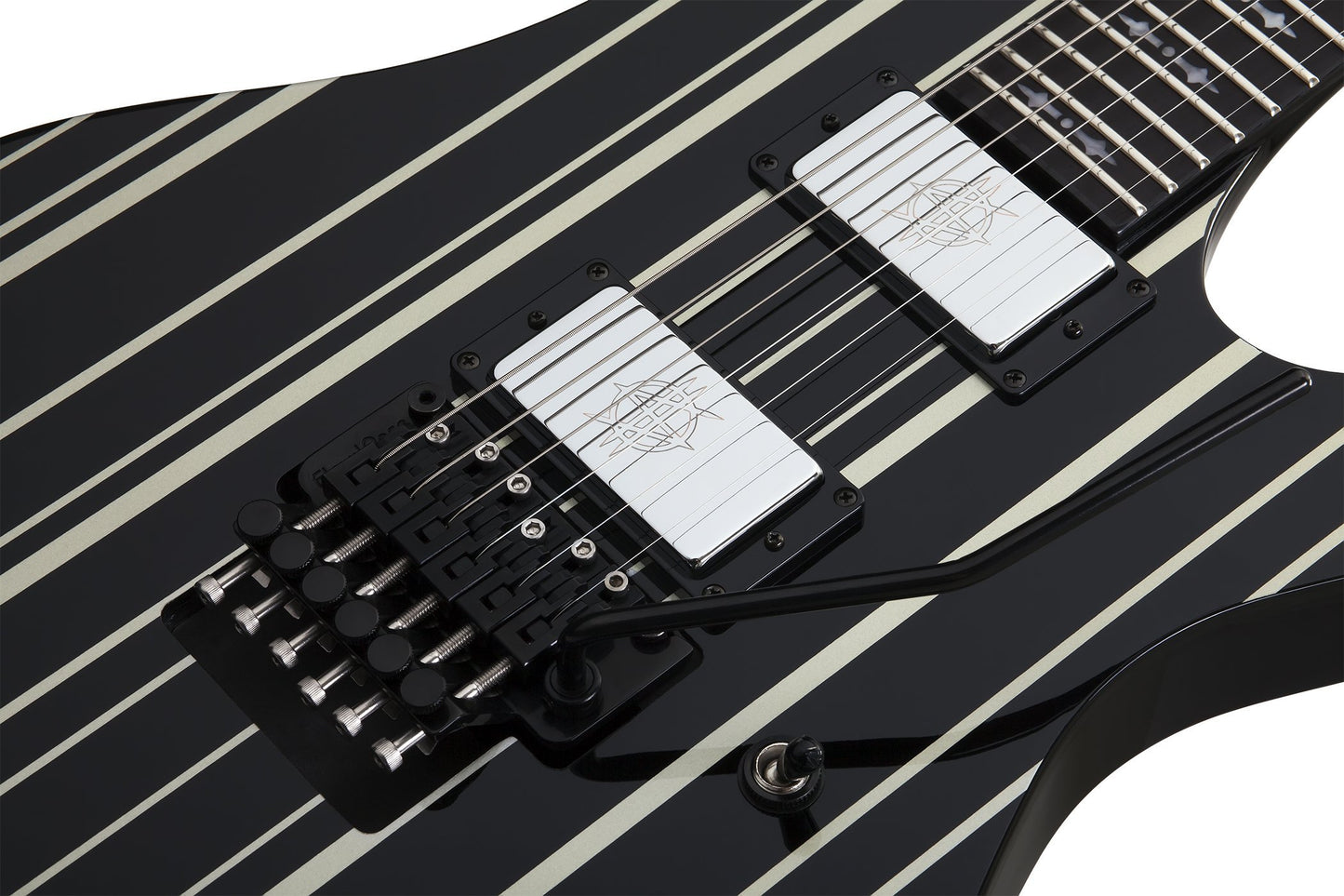 Schecter Synyster Gates Custom - Black with Silver Stripes