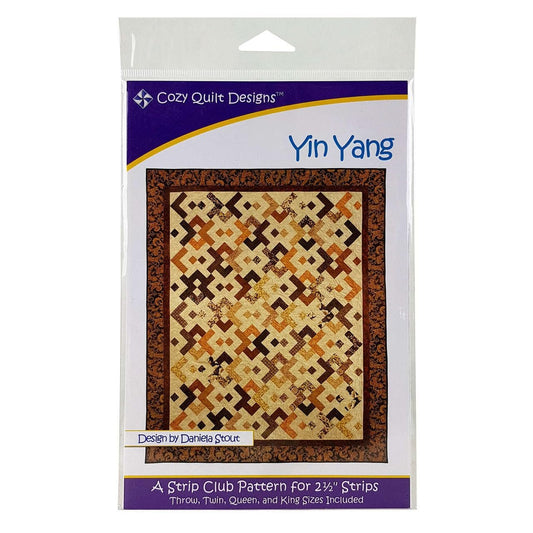 Cozy Quilt Designs 'Strip Club' Pattern - Yin Yang (Includes Instructions for Four Project Sizes)