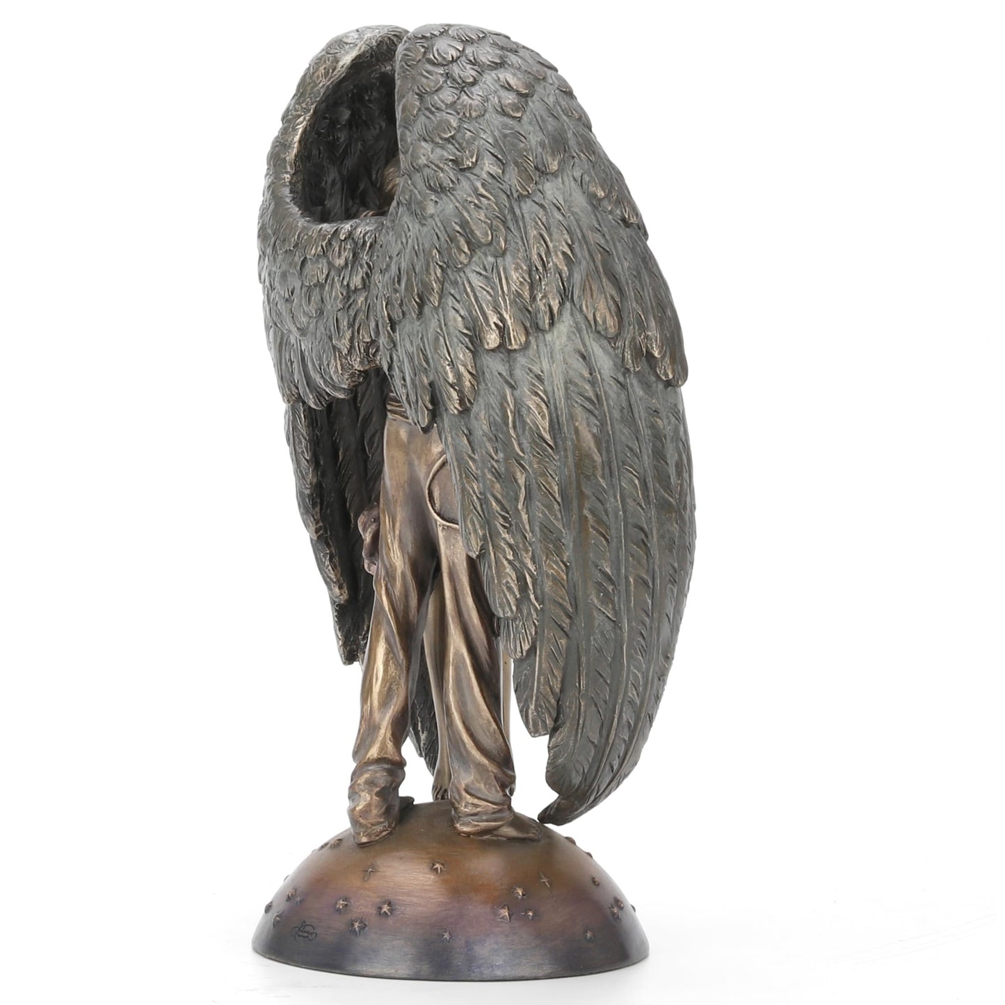 Unicorn Studios 10 1/4 Inch Guardian Angel Statue Cold Cast Resin Bronze Finish by Selina Fenech