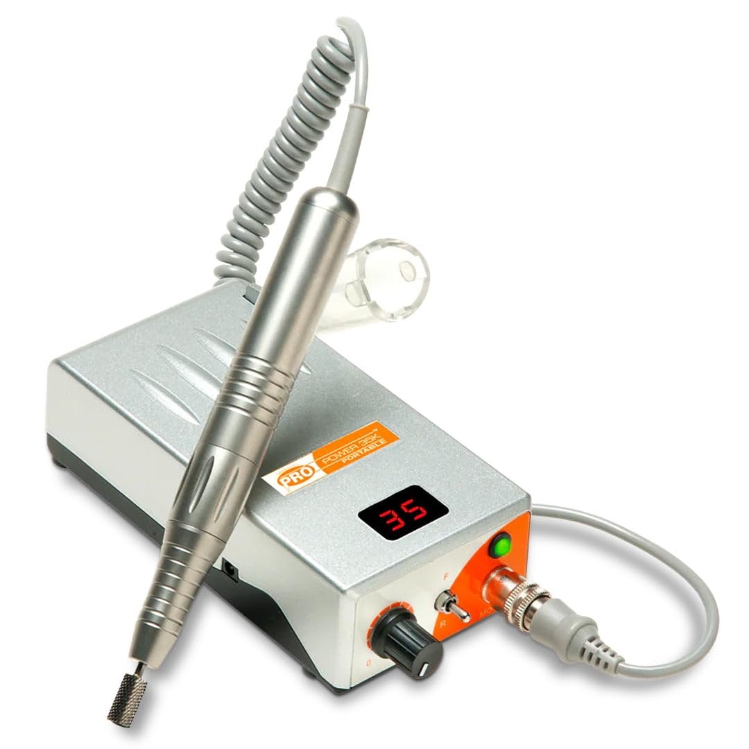 Medicool Pro Power 35K Portable Cordless Nail Drill File Rechargeable Professional Electric Nail Drill Machine for Acrylic, Gel, Manicure & Pedicure |