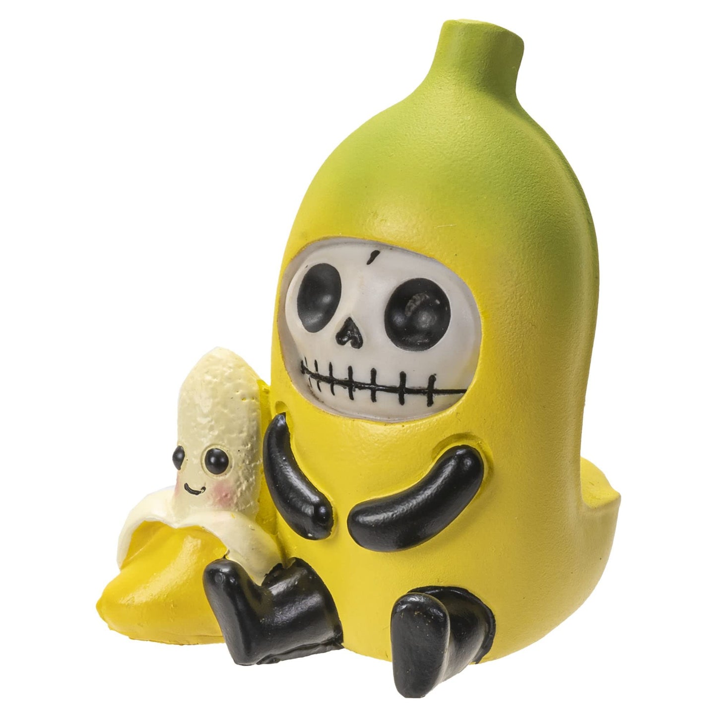 Furrybones Na Na Skull face Character in a Banana Costume Collectible Decorative Skeleton Figurine