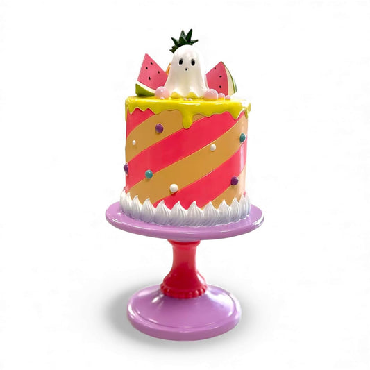 2in SpookySummer Cake w/Ghost Min/2 - NEW SpookySummer - IN Stock Feb 2026