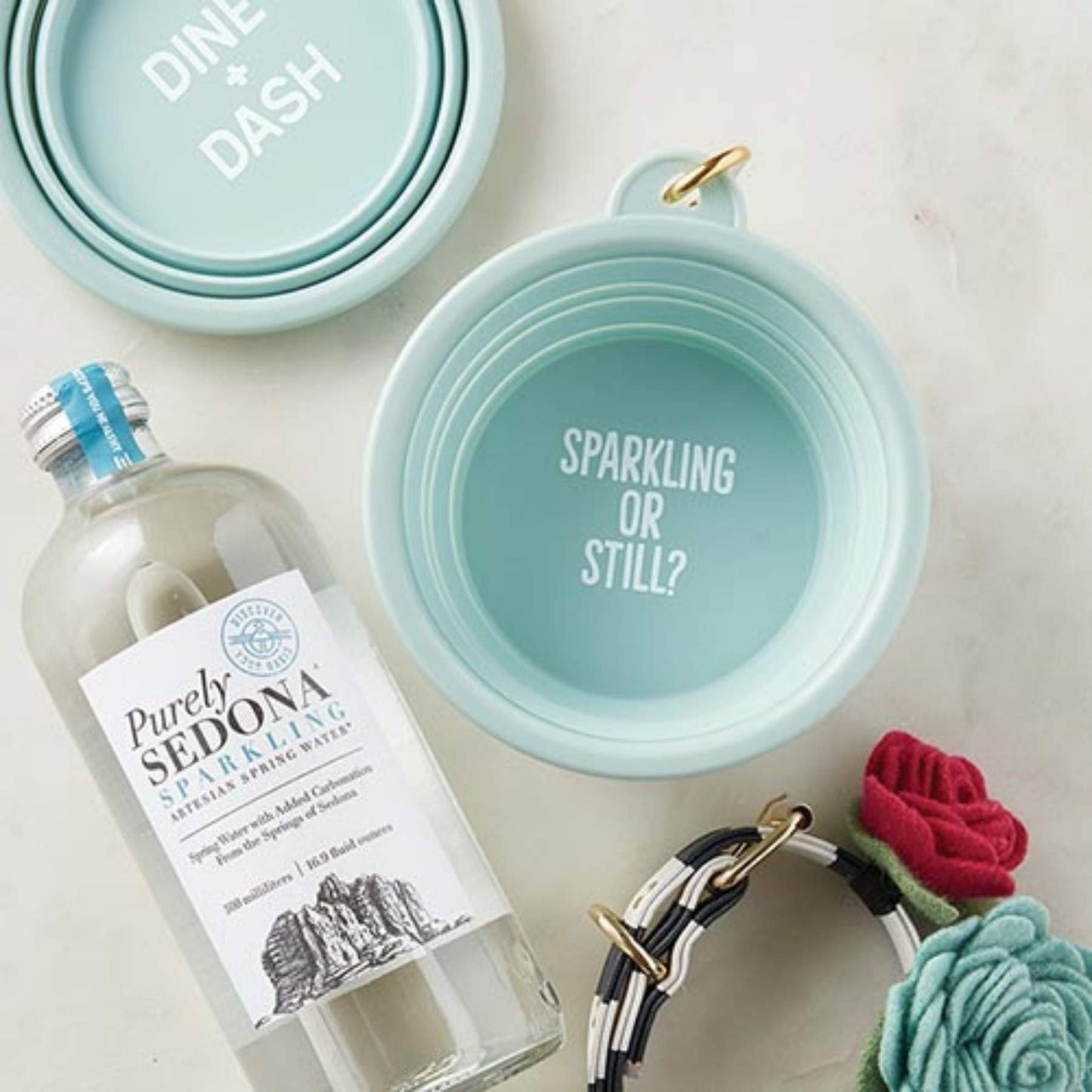 Creative Brands SB Design Studio Pet Collection Pet Bowl, 5.125" x 2.25", Sparkling