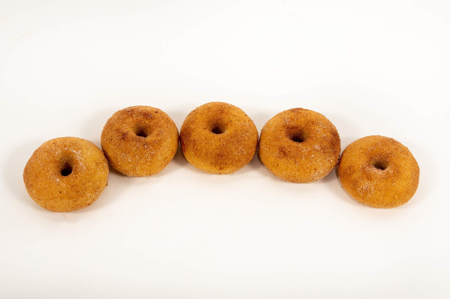 Just Dough It Fake Mini Cinnamon and Sugar Donuts (Set of 6)