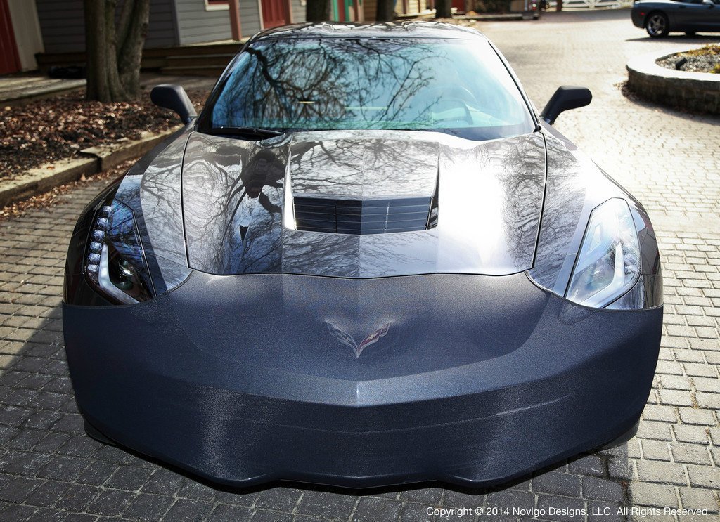 Novistretch C7 Corvette Stingray Front Bra High Tech Stretch Mask Fits: C7 2014 and Newer Corvettes