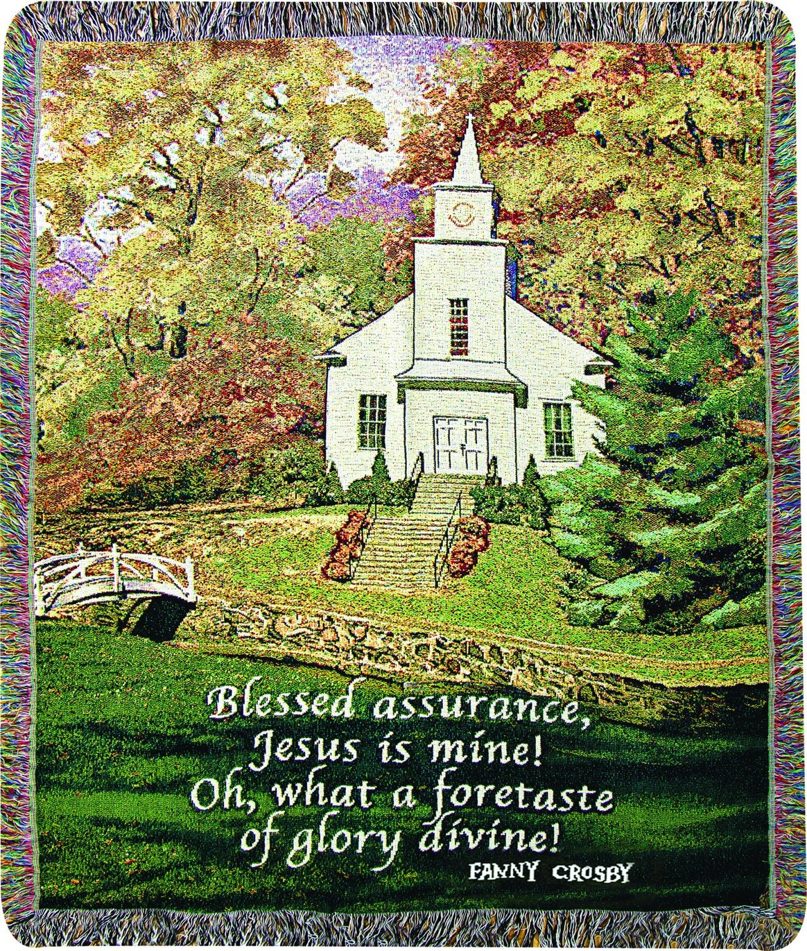 Manual 50 x 60-Inch Tapestry Throw, Hazel's Church