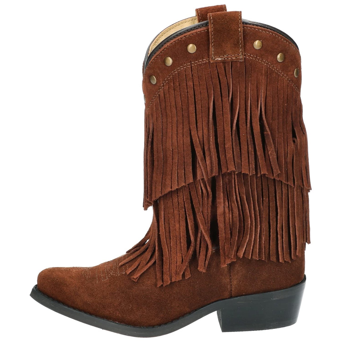 Smoky Girls Wisteria Double Fringe Tan Western Boot