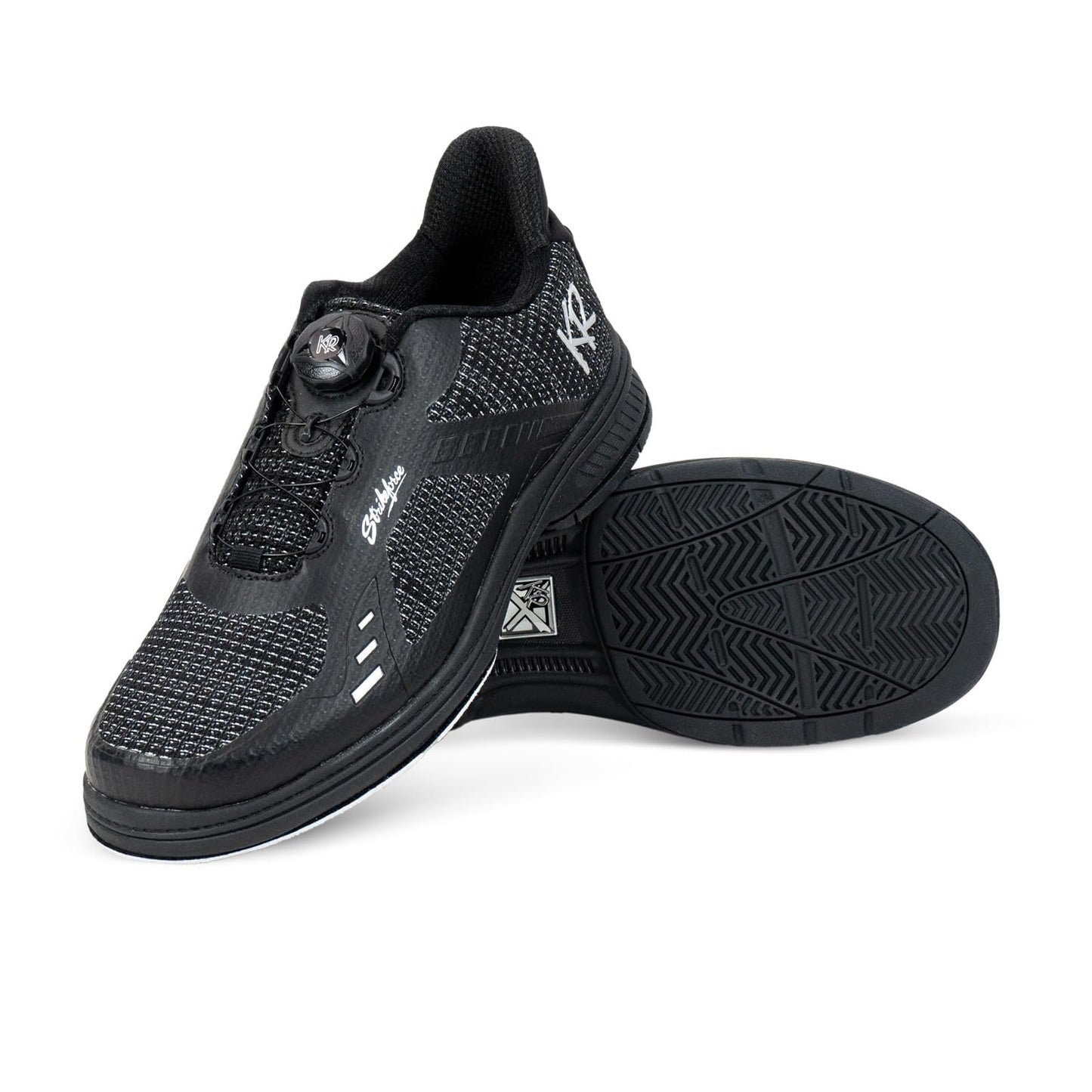 KR Strikeforce Jet FT Right Hand Men's Performance Bowling Shoe with Interchangeable Slide pad and Heel on The Slide Foot only