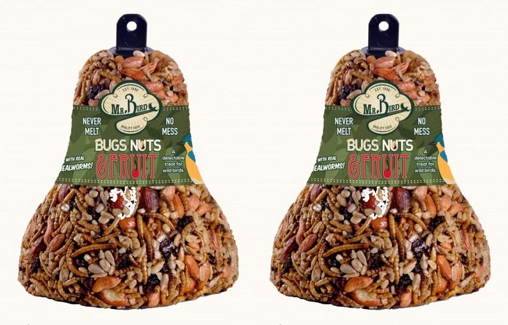 Mr. Bird Bugs, Nuts, & Fruit Wild Bird Seed Bell 12.5 oz.