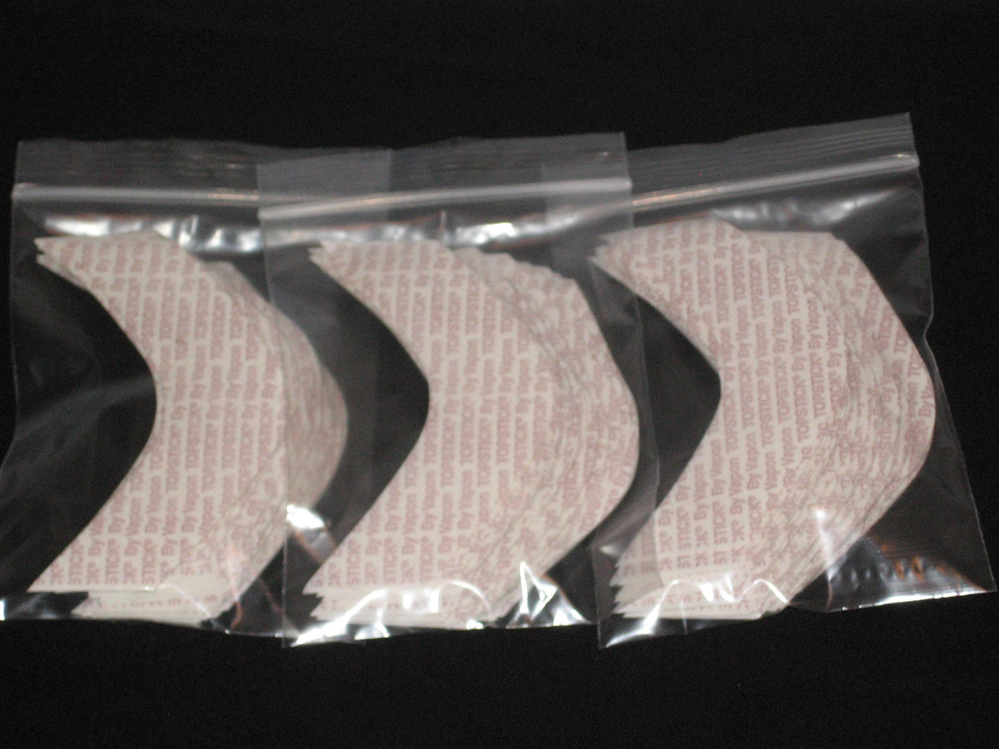 Vapon TOPSTICK Plus Custom Cut Front B Curve Tape,Clear,Double-Sided 75 Strips.