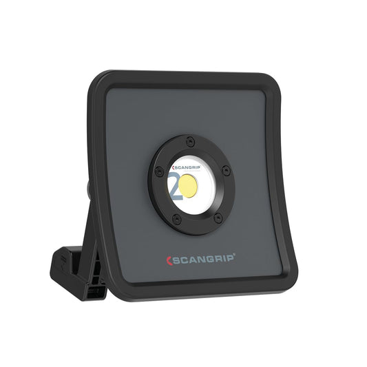 SCANGRIP NOVA R, Rechargeable COB LED Floodlight, 2000 Lumen, Handheld, 5 Step Dimming, Powerful Built-in Magnet, Waterproof (IP67), Long Operating Time, Slim and Compact, Built-in Power Bank with USB
