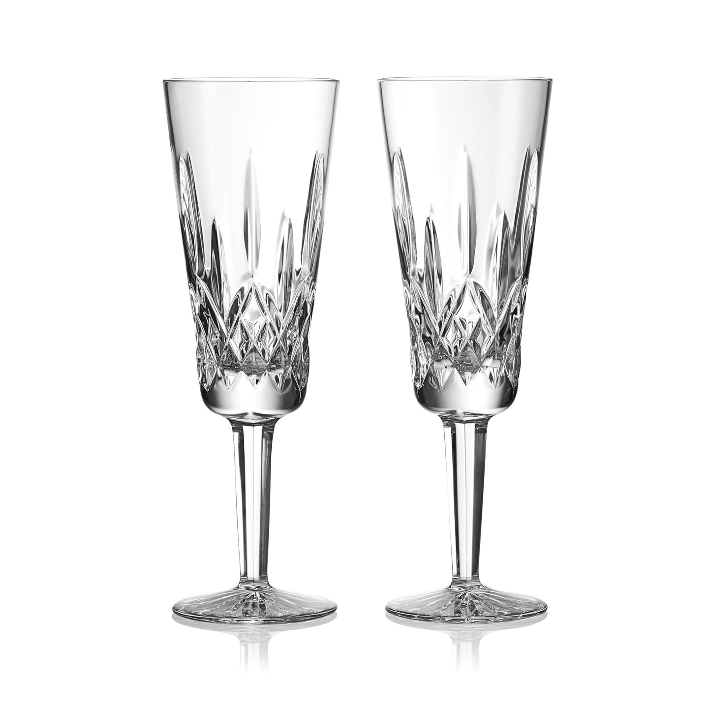 Waterford Lismore Flute, Set of 2, 7.5oz, Clear