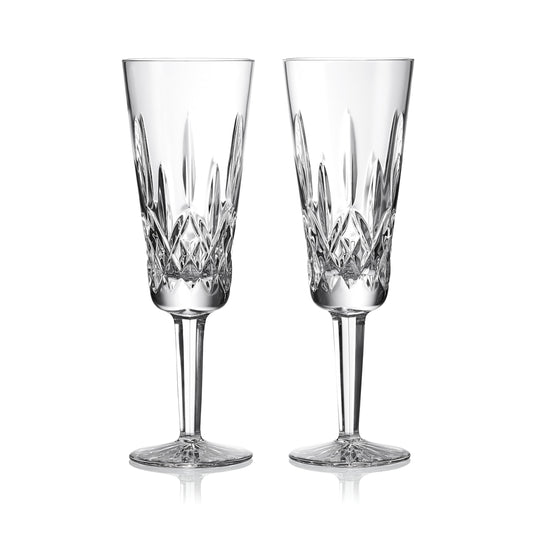 Waterford Lismore Flute, Set of 2, 7.5oz, Clear