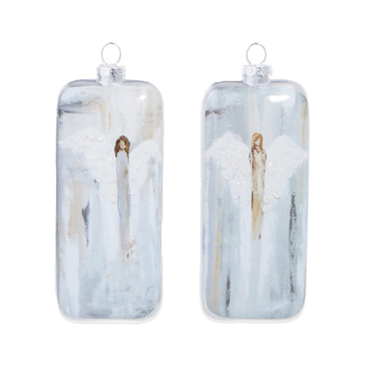 Raz Imports 2023 Winter Frost 5.5" Angel Ornament, Asst of 2