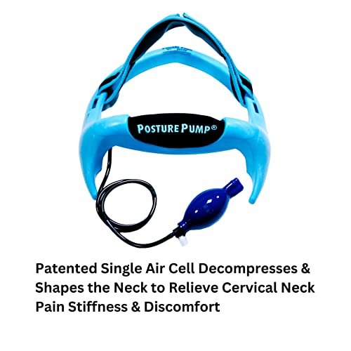 Posture Pump® Neck Exercising Cervical Spine Hydrator Pump | Relieves Neck Pain Stiffness | Neck Pain Relief Posture Control (Single Air Cell Model 1100-S)