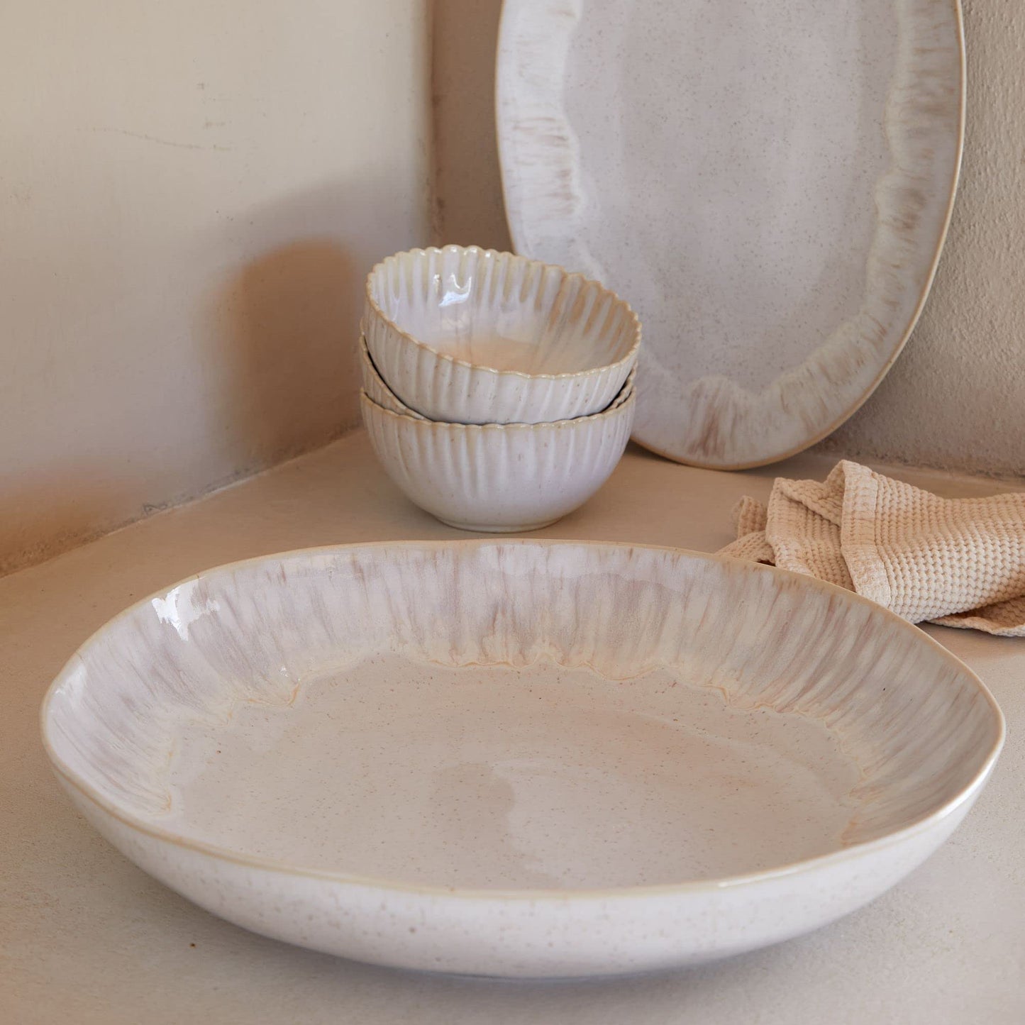 Casafina, Eivissa collection, Stoneware Serveware, Pasta serving bowl, 15''