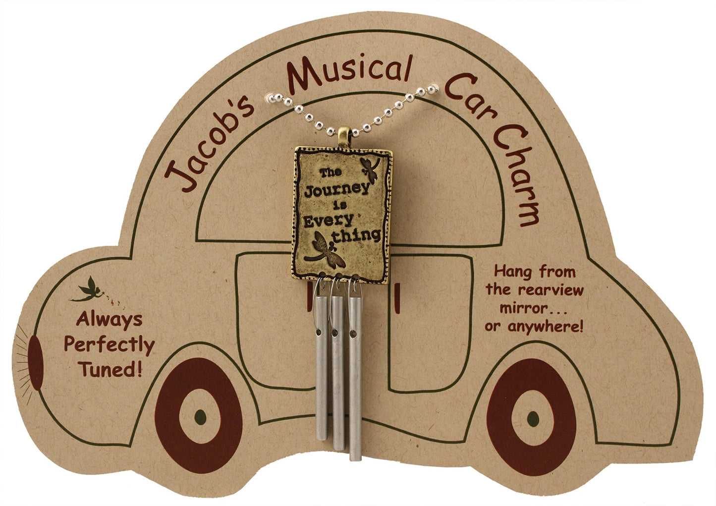 Jacob's Musical Car Charm, The Journey is Everything, Mini Wind Chime