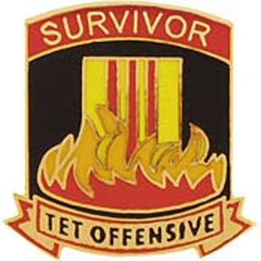 Vietnam Tet Offensive Survivor Pin 1"