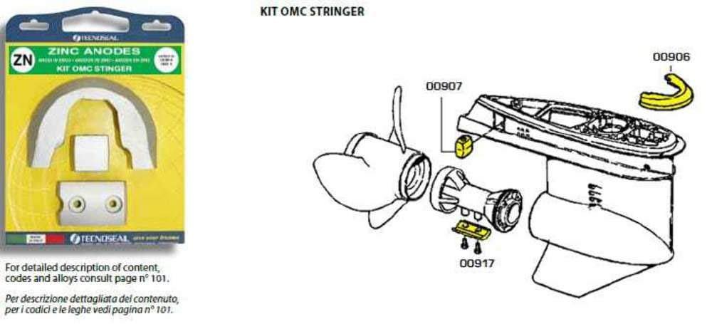 Replaces 436745 Johnson Evinrude Gearcase Zinc Anode (393023) BRP US Military Grade Zinc Anode
