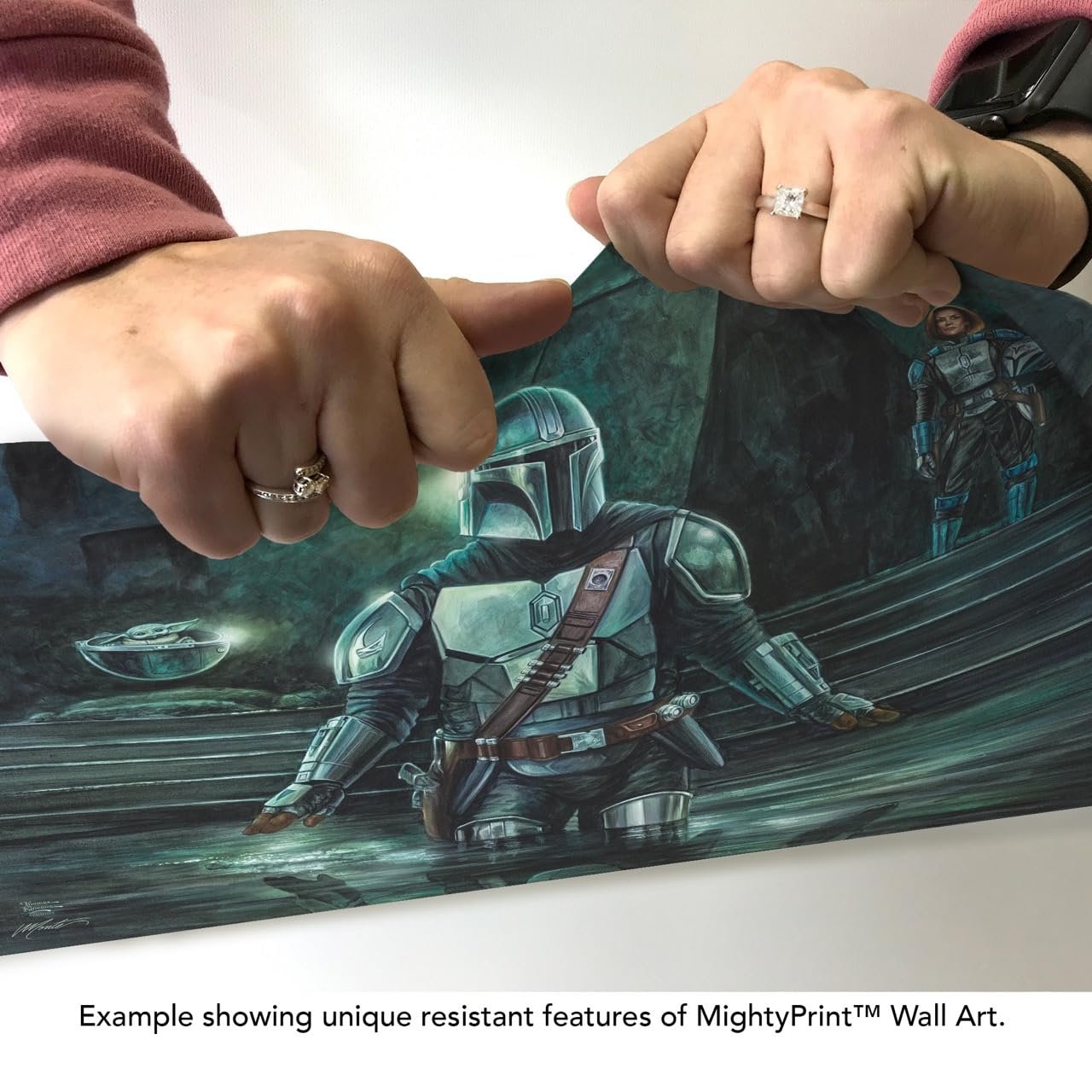 Star Wars – Thomas Kinkade – Durable 24” x 17” MightyPrint Wall Art – NOT Made of Paper – Officially Licensed Collectible