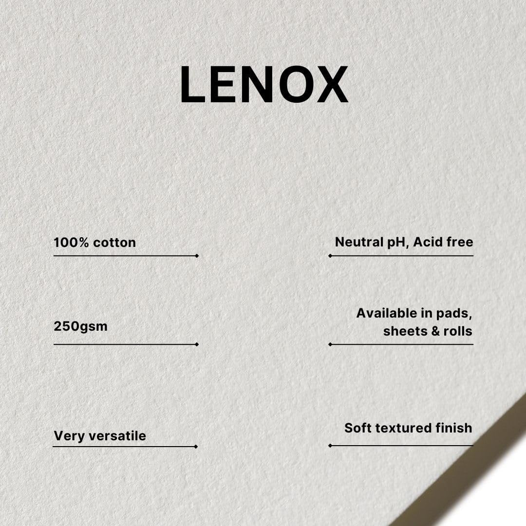 Legion Lenox 100 Pad L21-LEN250WH11114, 11 X 14 Inches, Off-White, 15 Sheets