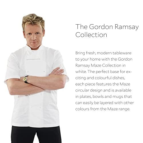 Royal Doulton Exclusively for Gordon Ramsay Maze White Dinner Plate, Set of 4