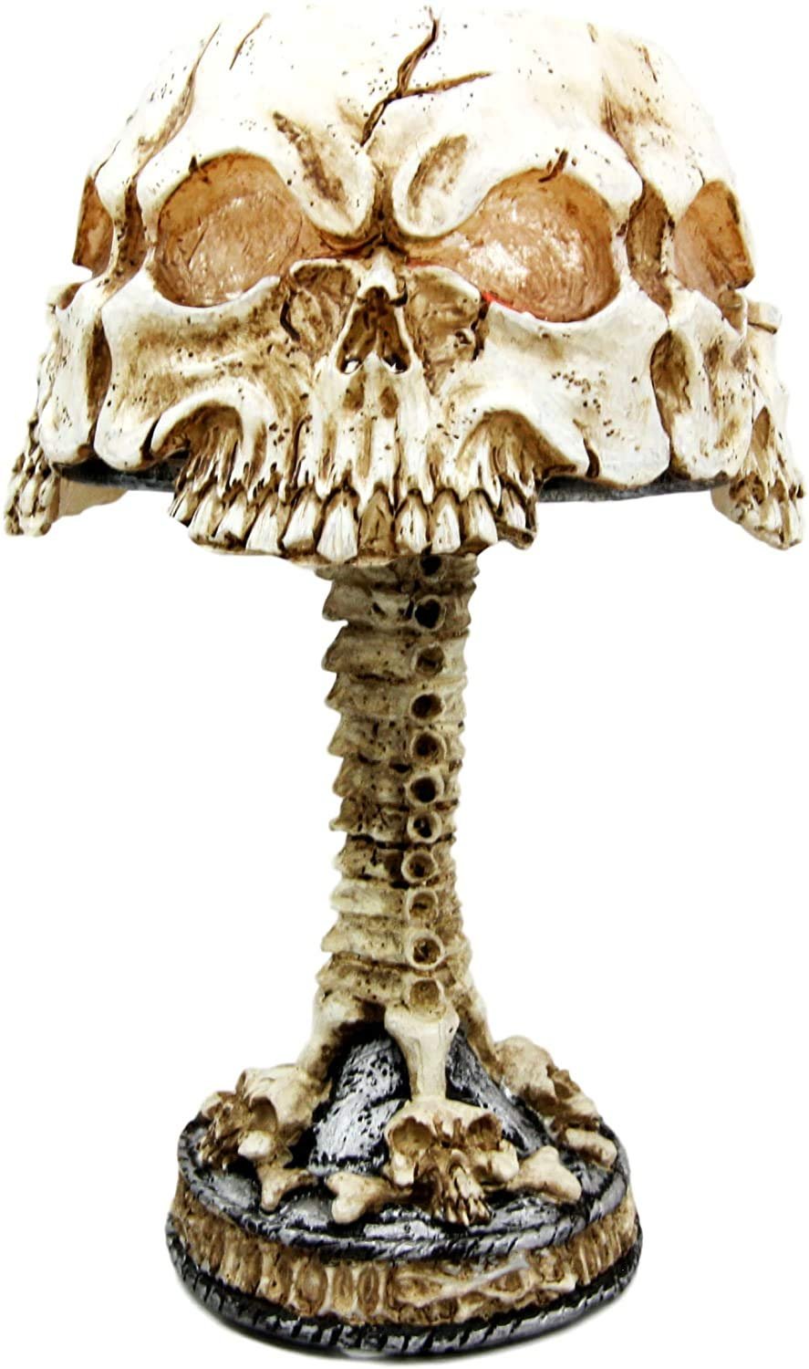Pacific Giftware Ossuary Skull LED Mini Night Lamp Color Changing Desktop Halloween Decor