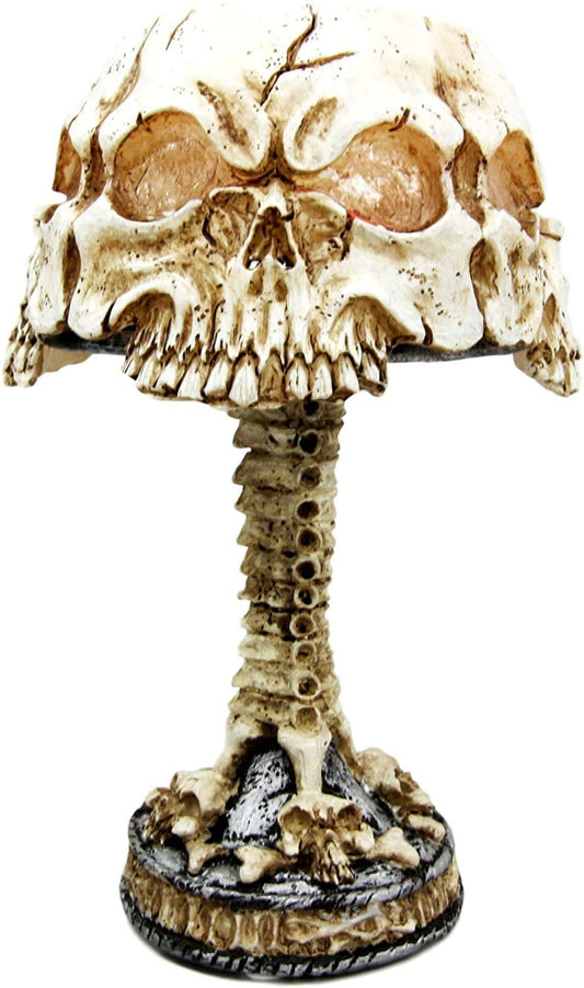 Pacific Giftware Ossuary Skull LED Mini Night Lamp Color Changing Desktop Halloween Decor