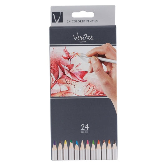 Christian Art Gifts Coloring Pencils Veritas 24/set