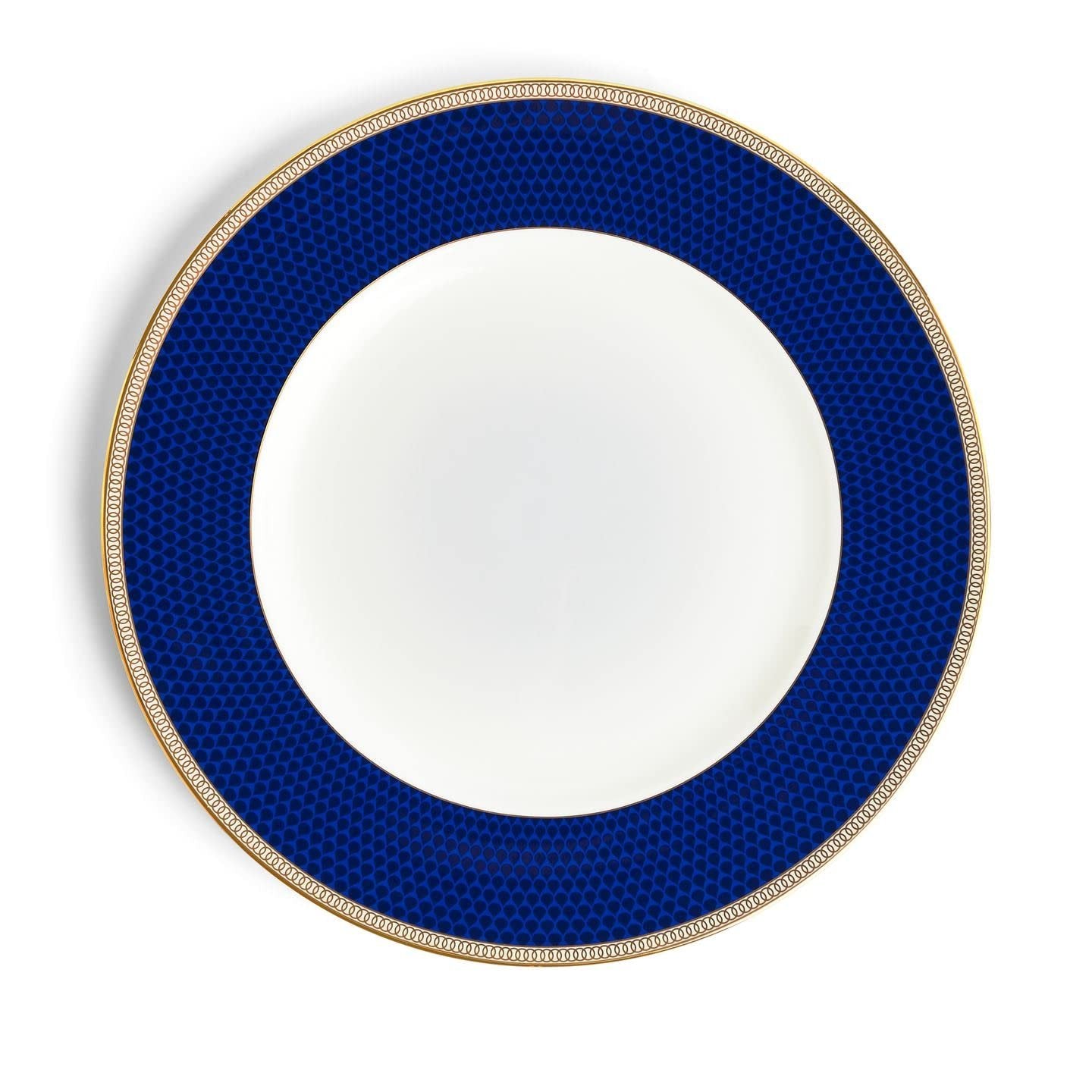 Wedgwood 40003895 Hibiscus Dinner Plate 10.75", blue and white