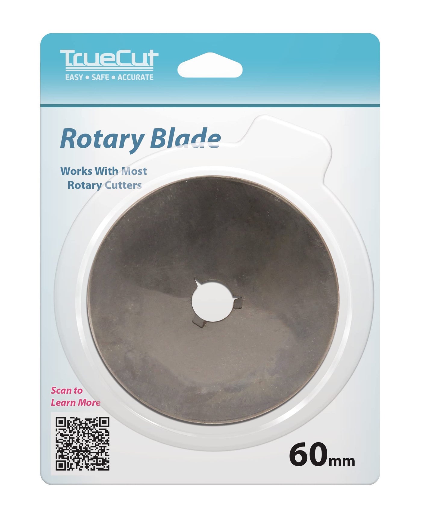 TrueCut, Rotary Cutter Replacement Blades for 60mm Rotary Cutter, Fabric & Paper Cutting Tool - Single Pack