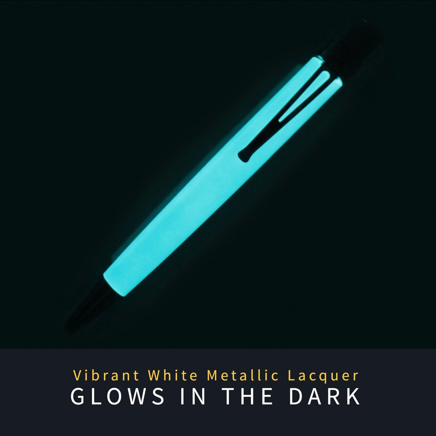 Retro 1951 Tornado™ Classic Lacquer Rollerball Pen - White | Glow-in-the-Dark