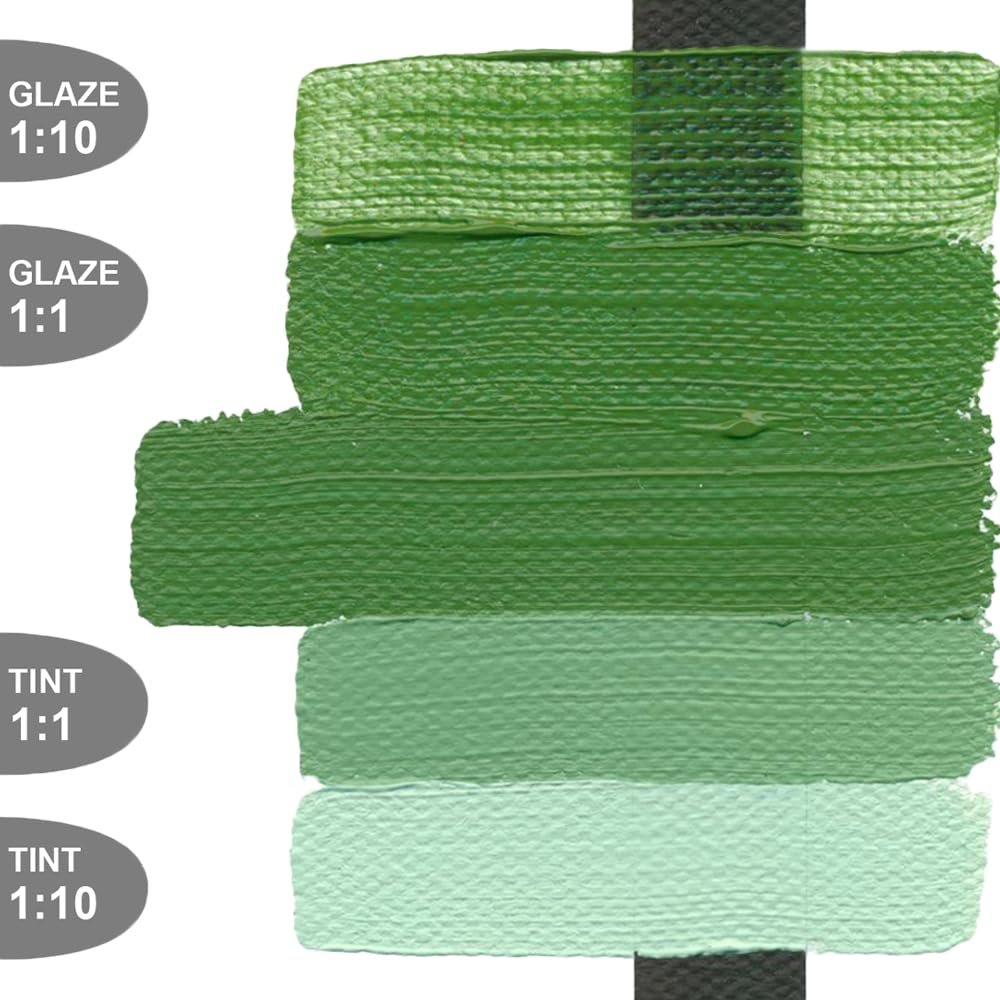 Heavy Body Acrylics by GOLDEN, Chromium Oxide Green, 8 fl. oz. Jar, Professional Acrylic Paint, Opaque